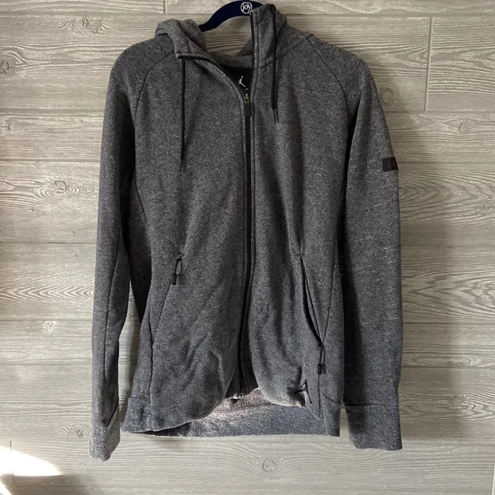 Jordan men’s medium gray full zip jacket, fair‎ condition